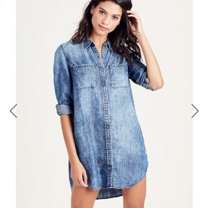 True Religion Long Sleeve Relaxed Utility Dress Size Small